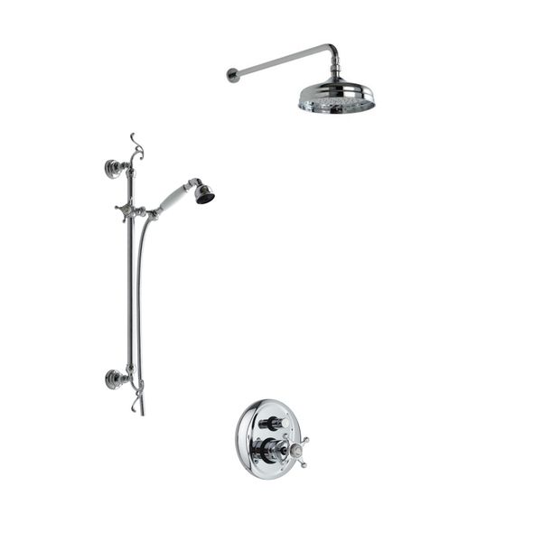  Vòi sen gắn tường cổ điển bằng đồng Villa D'Este - WShower1 