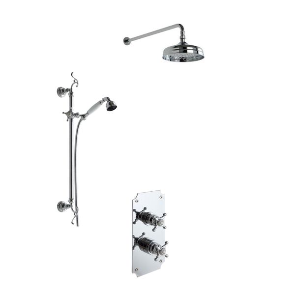  Vòi sen gắn tường điều chỉnh nhiệt độ cổ điển bằng đồng Villa D'Este - WShower3 