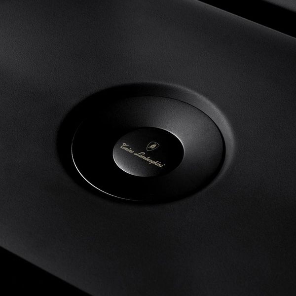  Chậu Lavabo Chân Dài Phong Cách Lamborghini Black Mat - Rosa Sahara / Black 
