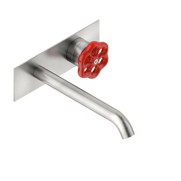  Vòi chậu rửa mặt gắn tường 200mm Volante stainless steel - VOX7938SSZ 