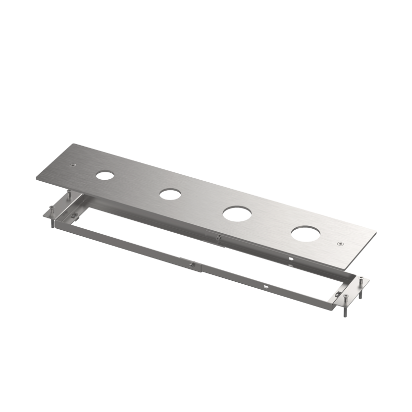  Vòi bồn tắm 4 lỗ gắn thành bằng stainless steel Kira - KIR16 