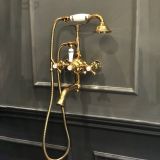  Vòi bồn tắm gắn tường có vòi sen cầm tay cổ điển bằng đồng - YS8234 