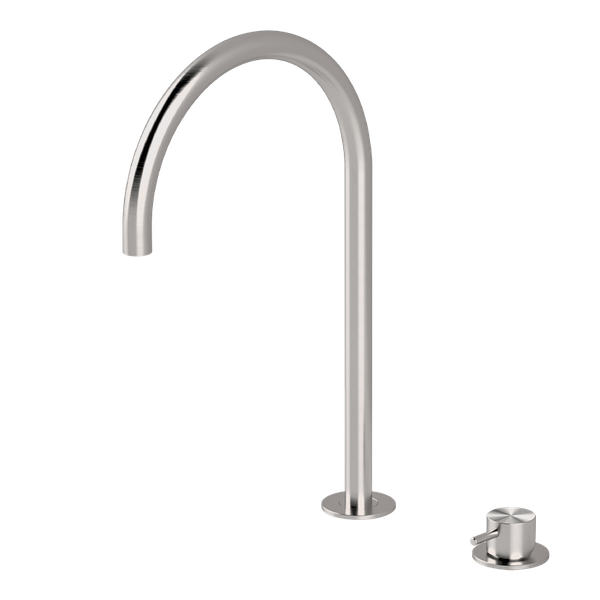  Vòi chậu lavabo xoay 2 lỗ cao 380mm bằng stainless steel Zero - ZER34 