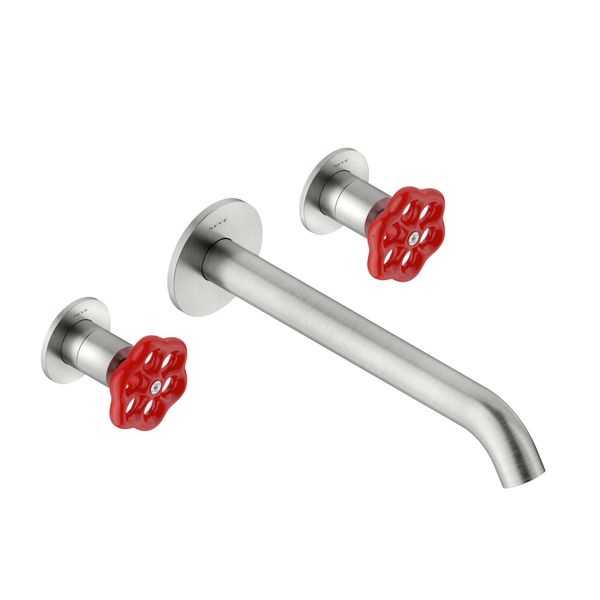  Vòi chậu rửa mặt gắn tường 200mm Volante stainless steel - ZEXCAN200-VOX1910NZ 