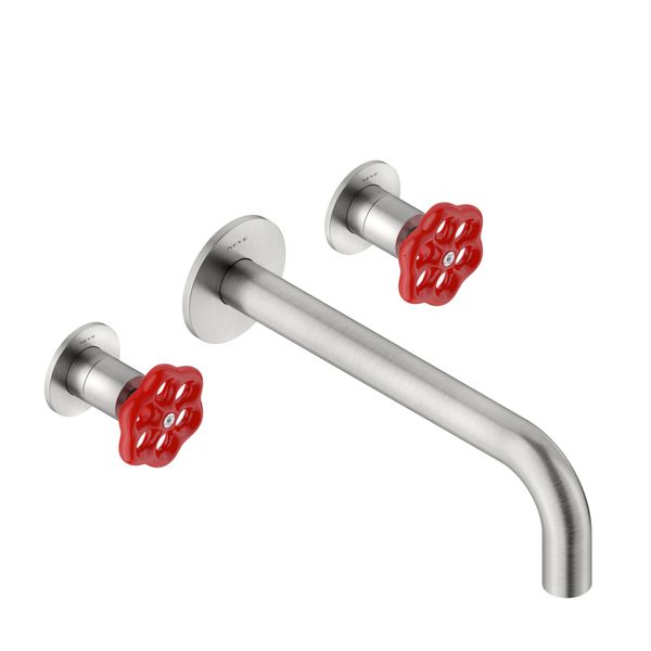  Vòi chậu rửa mặt gắn tường 200mm Volante stainless steel - ZEXCAN200F-VOX1910NZ 