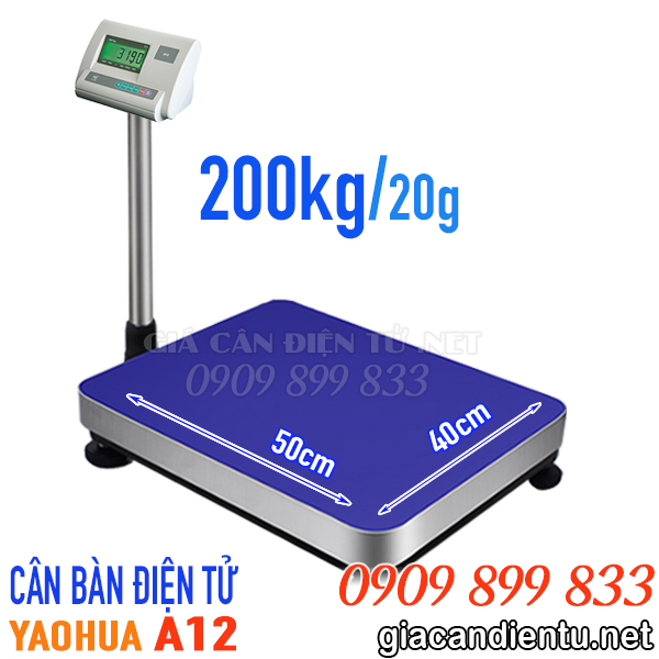Cân bàn điện tử A12 200kg TpHCM Đồng Nai