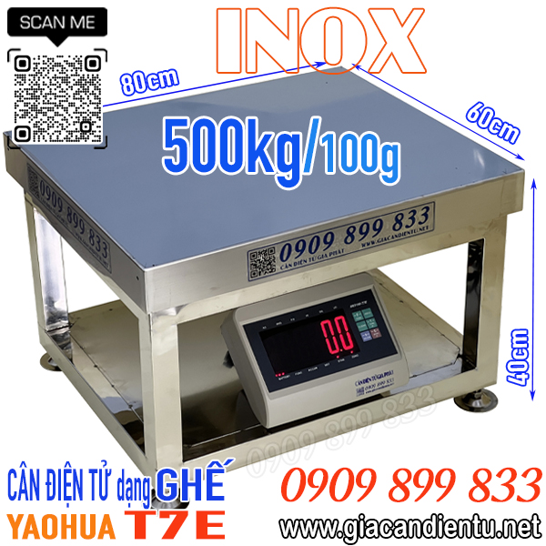 Cân điện tử inox XK3190-T7E 100kg cân thịt cân phế liệu TpHCM Vũng Tàu