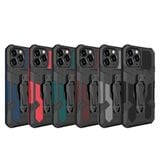 Ốp điện thoại chống sốc kiểu giáp có kẹp thắt lưng cho iPhone 