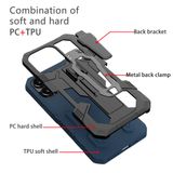  Ốp điện thoại chống sốc kiểu giáp có kẹp thắt lưng cho iPhone 