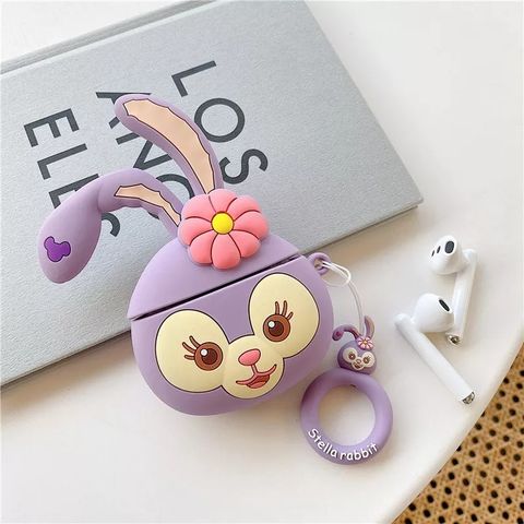  Vỏ tai nghe hoạt hình dễ thương có móc khóa cho Airpods Pro và Airpods 3 