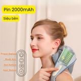  Máy massage cổ vai gáy 6D, chườm nóng với nhiệt độ ổn định, cải thiện sức khỏe dành cho giới văn phòng và người lớn tuổi 