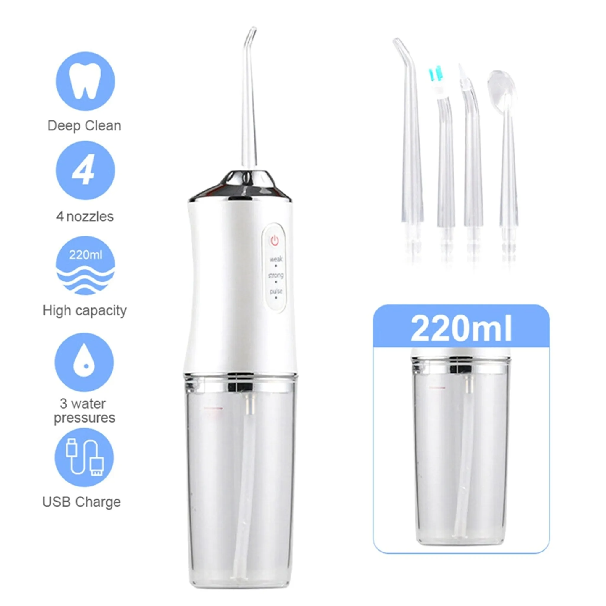 Irrigador Dental Portátil Recargable: ¡La Revolución en Tu Higiene Bucal! - Irrigador Dental Portátil Recargable