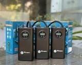  Bơm lốp mini di động cầm tay dùng pin sạc cao cấp màn hình điện tử 