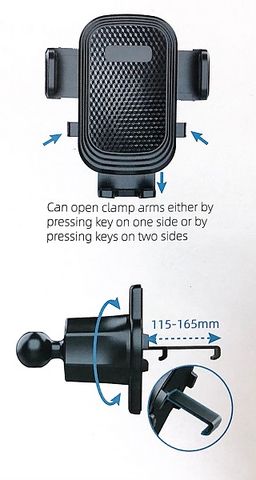  Giá đỡ điện thoại kẹp cửa gió ô tô A190 nhỏ gọn 