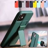  Ốp điện thoại màu trơn có dây đeo cổ tay làm giá đỡ cho iPhone 