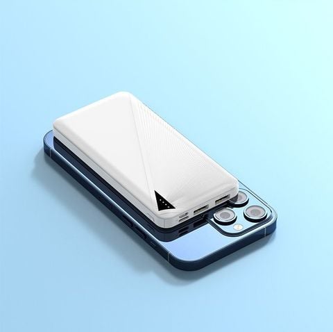  Sạc dự phòng 10.000 mAh 2 cổng sạc vào Type C và Micro USB, 2 cổng ra USB 