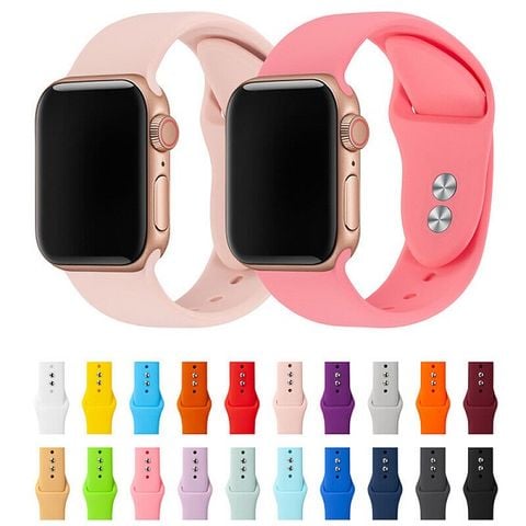  Dây đeo Silicon 2 nút gài cho Apple Watch 42/44mm 