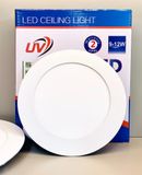  Đèn Led âm trần hình tròn siêu mỏng 9W 
