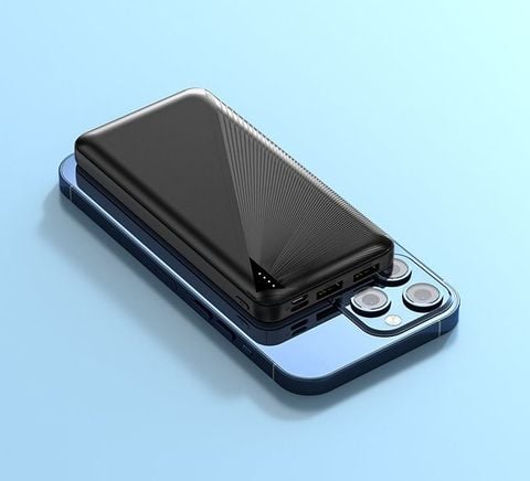  Sạc dự phòng 20.000 mAh 2 cổng sạc vào Type C và Micro USB, 2 cổng ra USB 