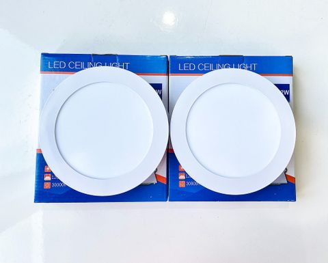  Đèn Led âm trần hình tròn siêu mỏng 12W 