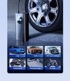  Bơm lốp mini di động cầm tay dùng pin sạc cao cấp màn hình điện tử 