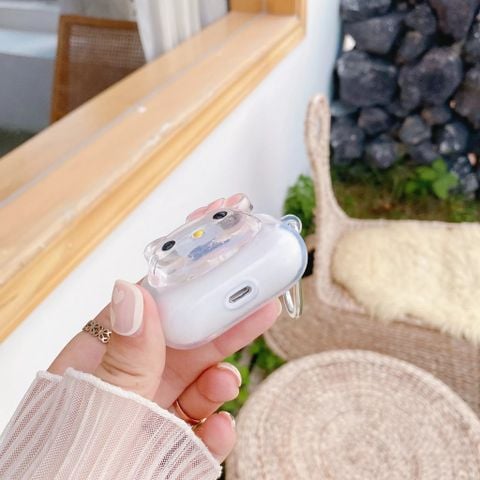  Vỏ tai nghe hình hello kitty trong suốt cho Airpods Pro và Airpod 3 