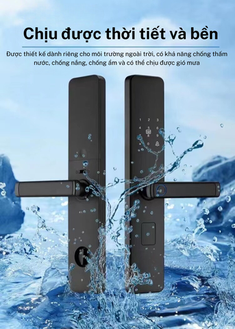  Khóa cửa thông minh chống nước UV672 