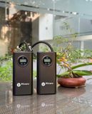  Bơm lốp mini di động cầm tay dùng pin sạc cao cấp màn hình điện tử 
