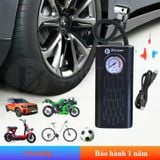  Bơm lốp mini di động cầm tay dùng pin sạc cao cấp màn hình kim 