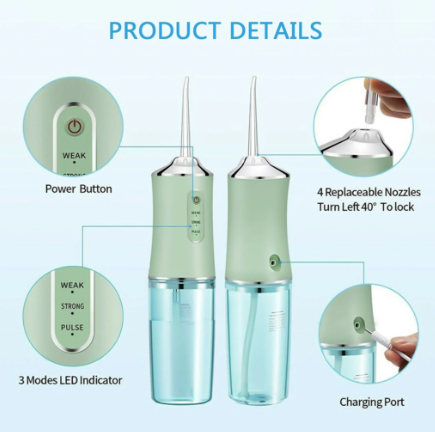 Irrigador Dental Portátil Recargable: ¡La Revolución en Tu Higiene Bucal! - Irrigador Dental Portátil Recargable