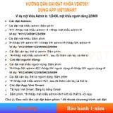  Khóa cửa cổng thông minh 1 chiều chống nước VD67051 