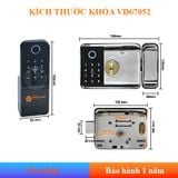  Khóa cửa cổng thông minh 2 chiều chống nước VD67052 