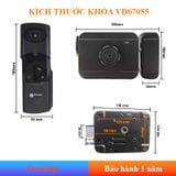  Khóa cửa cổng thông minh 1 chiều chống nước nhận diện khuôn mặt VD67055 