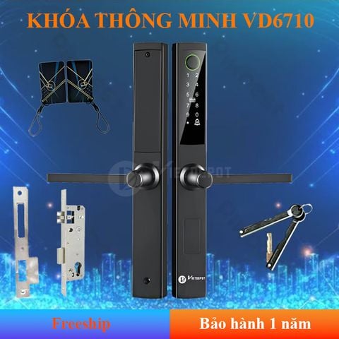  Khóa cửa nhôm thông minh VD6710 