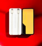  Sạc dự phòng 20.000 mAh 2 cổng sạc vào Type C và Micro USB, 2 cổng ra USB có tích hợp sẵn 2 cáp sạc iphone và type C 