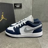 514 - Giày Nike Air Jordan 1 Low 'White Grey Navy' - 553560-141