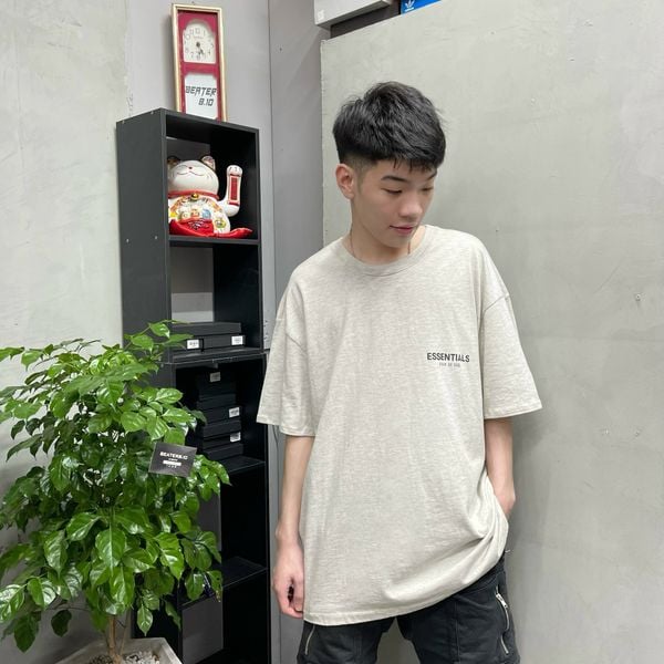 13 - Áo Thun Xám Trắng Cao Cấp Essential x Fear Of God SS 2021