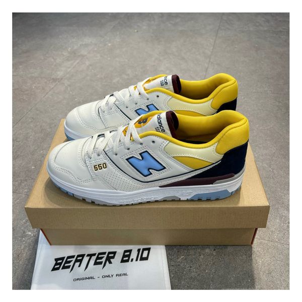 127 - New Balance 550 Yellow University Blue - BB550NCF