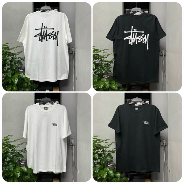 206 - Áo Tee Stussy Basic Black/White - 1904762