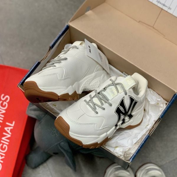 81 - Giày MLB Big Ball chunky NewYork Yankees NY Gum (FULLBOX) - 3ASHC601N