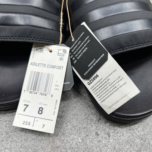 211 - Dép Adidas Adilette Comfort All Black - GZ5896