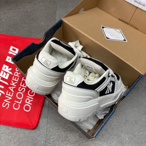 717 - Giày MLB Korea Chunky Liner Wide New York Yankees Black - 3ASXCLW4N-50BKS