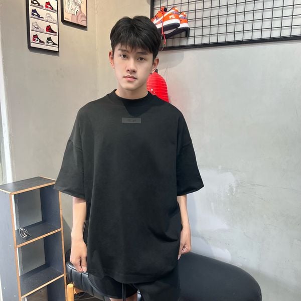 443 - Áo Fear Of God Essentials 'Jet Black' SS24