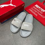 112 - Dép Puma Suede Xám Bạc