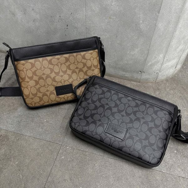 773 - Túi Đeo Chéo Coach District Crossbody Bag In Signature Canvas - CV761