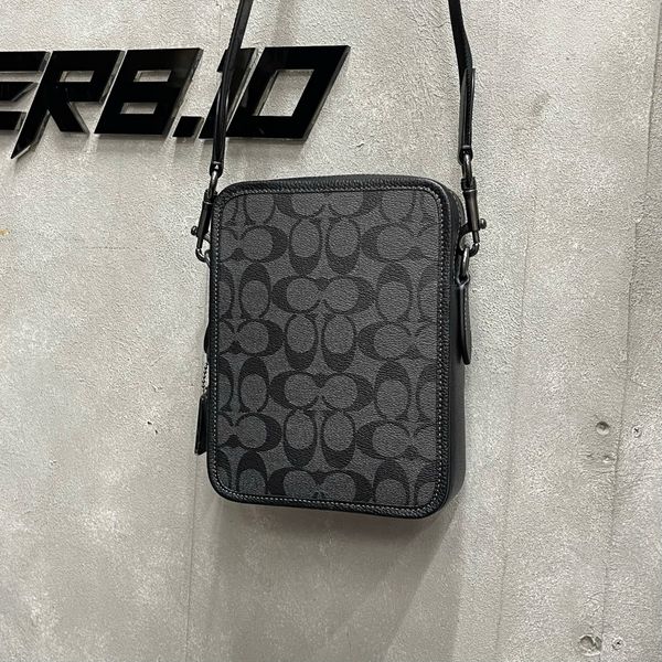 614 - Túi Đeo Chéo Coach Sullivan Crossbody Khaki & Brown - CC090 - CC009