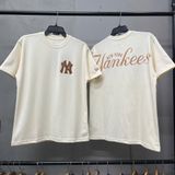654 - Áo Thun New Era New York Yankeess Kem Chữ Nâu - 12565461