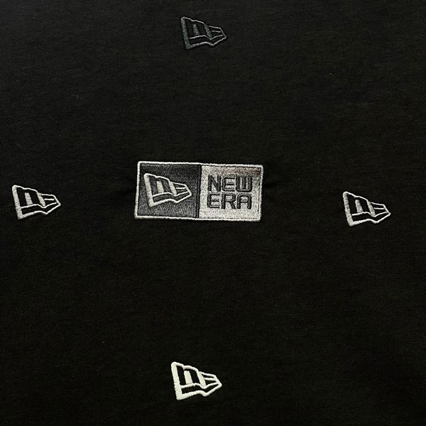 519 - Áo New Era Mini Logo Thêu Đen - 14187337