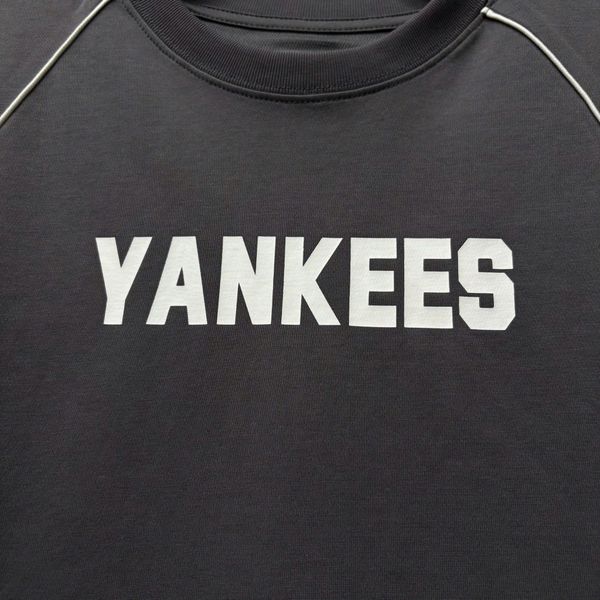 778 - Áo Thun New Era NY Yankee Grey Line White - 13235675