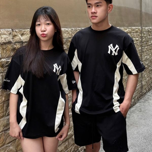 748 - Áo thun New Era New Yorks Yankees Raglan Đen chữ Trắng - 19228386